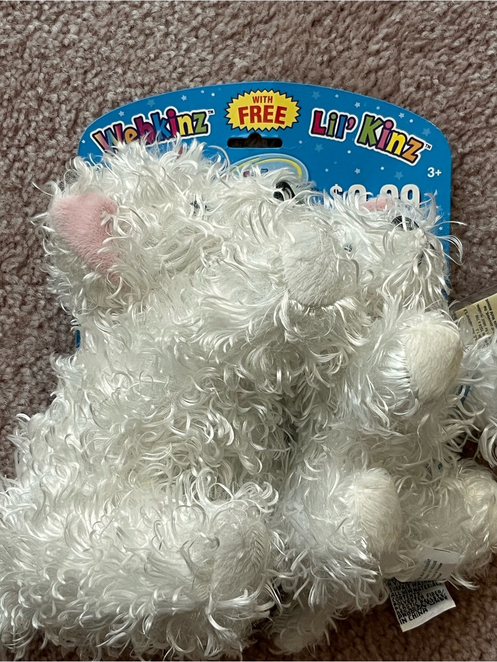 NWT Webkinz White Terrier & Free Lil' Kinz Bundle Two Pack Promo Codes Sealed